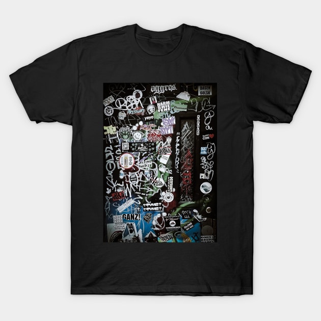 Street Art Graffiti NYC Stickers T-Shirt by eleonoraingrid